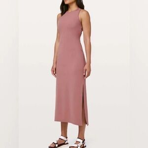 Lululemon get going dress in mauve pink